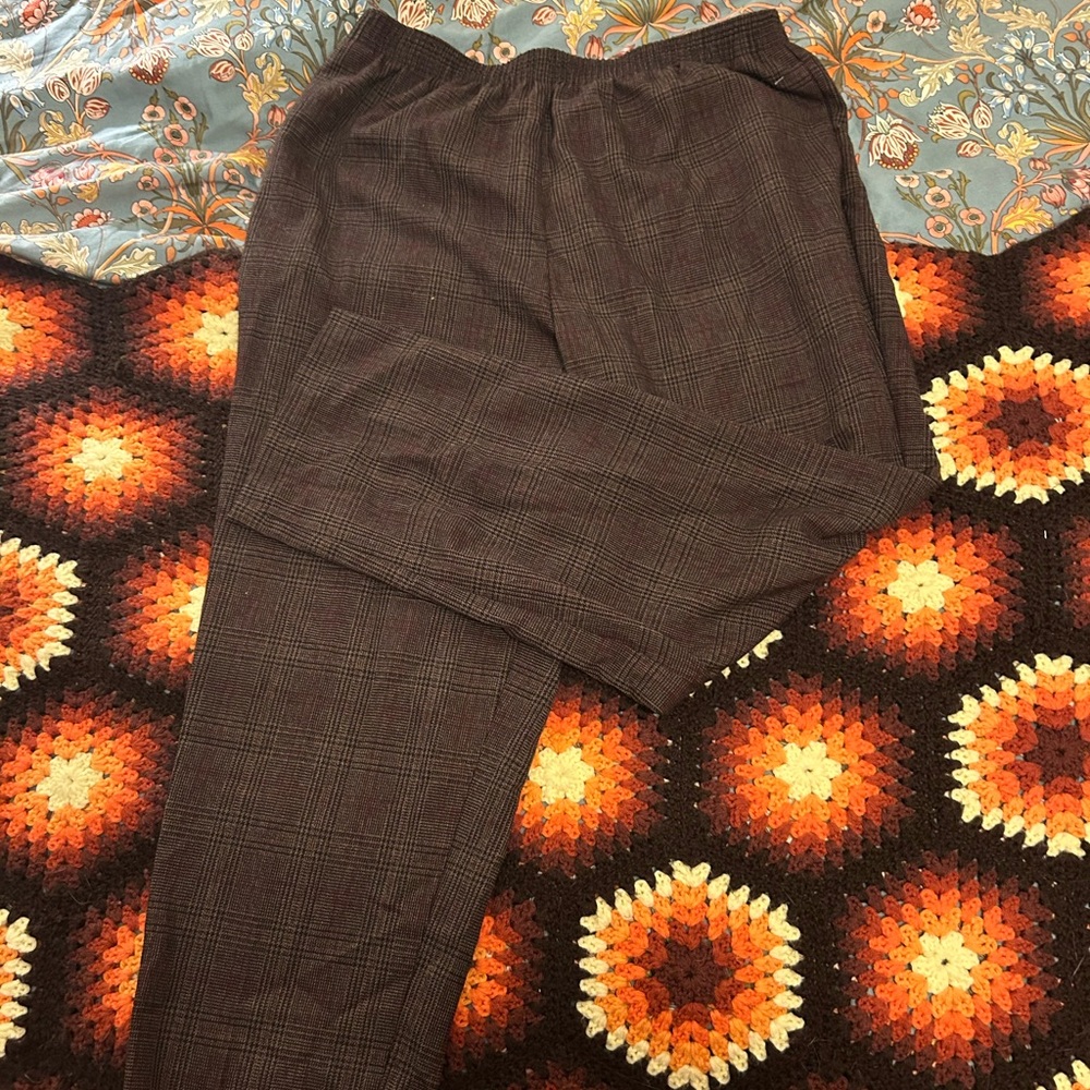 Vintage Plaid Slacks Size 16 (fit like a M-L)